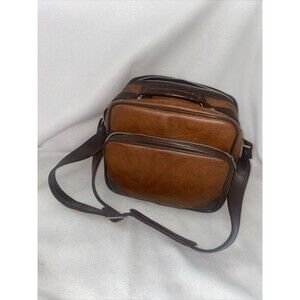 Vintage Camera Retro Bag with Strap Leather Multiple Padded Pouches 80